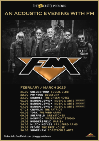 FM 2025 "An Acoustic Evening With FM" tour poster