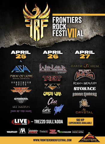 FM live at Frontiers Rock Festival - 26 April 2025 - festival poster