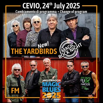 FM live at Vallemaggia Magic Blues festival - Switzerland - 24 July 2025 - poster