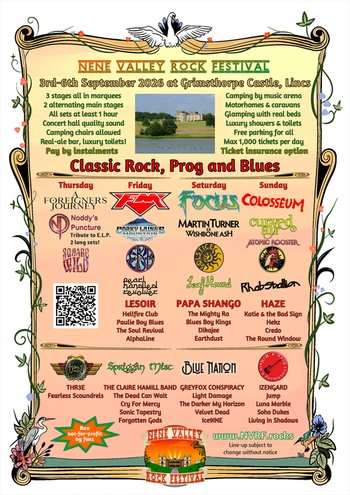 FM headline Nene Valley Rock Festival on 4 Sept 2026 - festival poster